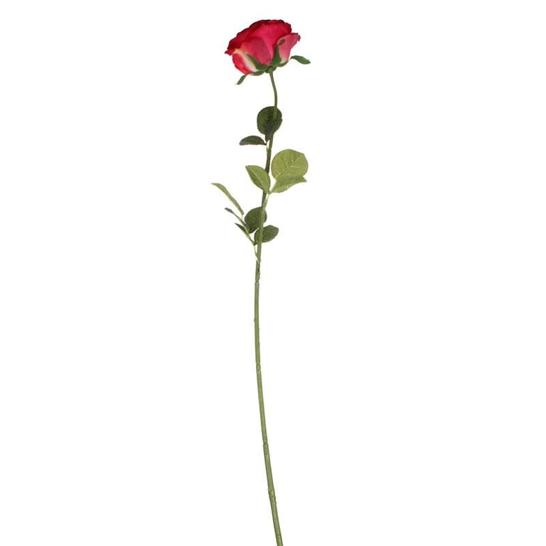 Small Camelot Open Rose Scarlet Red Vase for Garden Party Decorations and Home Accents