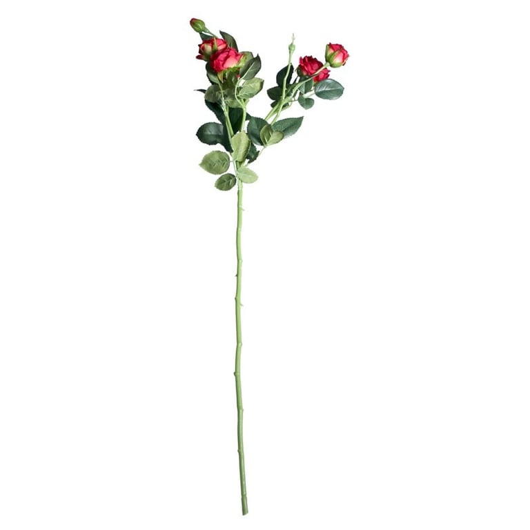 Camelot Garden Rose Scarlet Red Spray - Durable Red Floral Arrangement for Home Decor