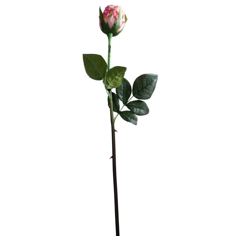 Small Rose Bud Pink Floral Decor Accent for Home and Bedroom Decoration