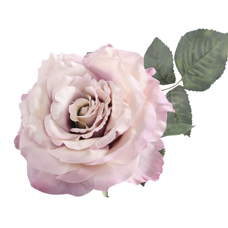 74cm Antique Pink Single Aidde Rose Floral Throw Pillow - Elegant Living Room Decoration