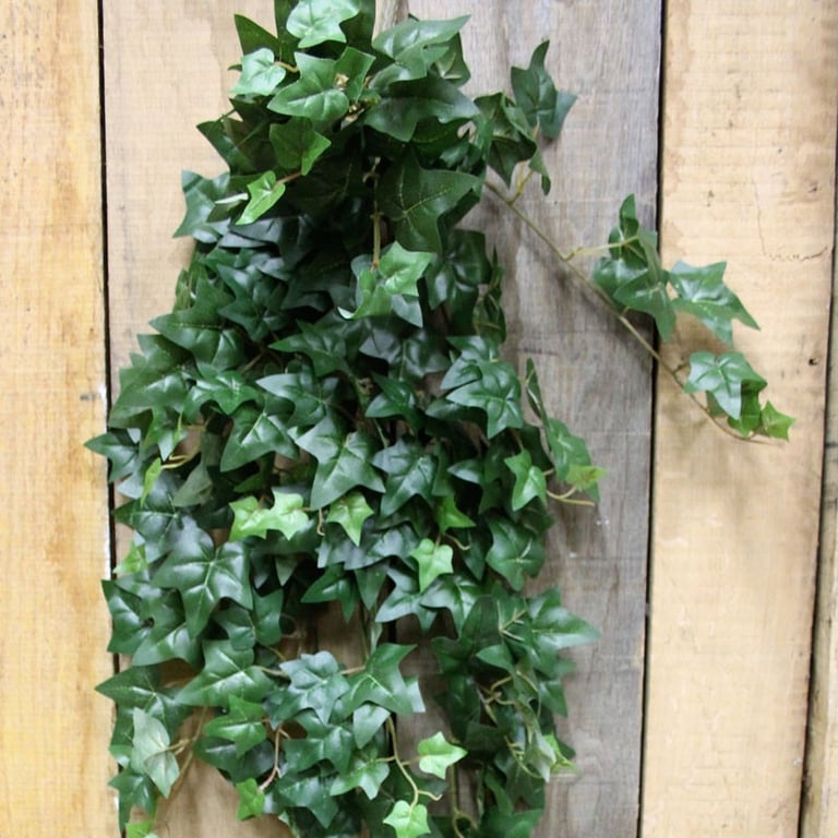 45 Mini Ivy Hanging Bush - Indoor Green Wall Art and Decor Plant Hanger