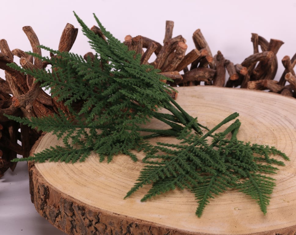 Green Fern Leaves - Natural Home Decor Plant Wall Hanging