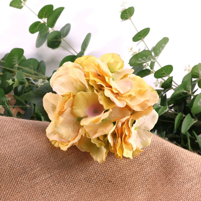 Lemon Hydrangea Floral Pick - Fresh Indoor Garden Decoration