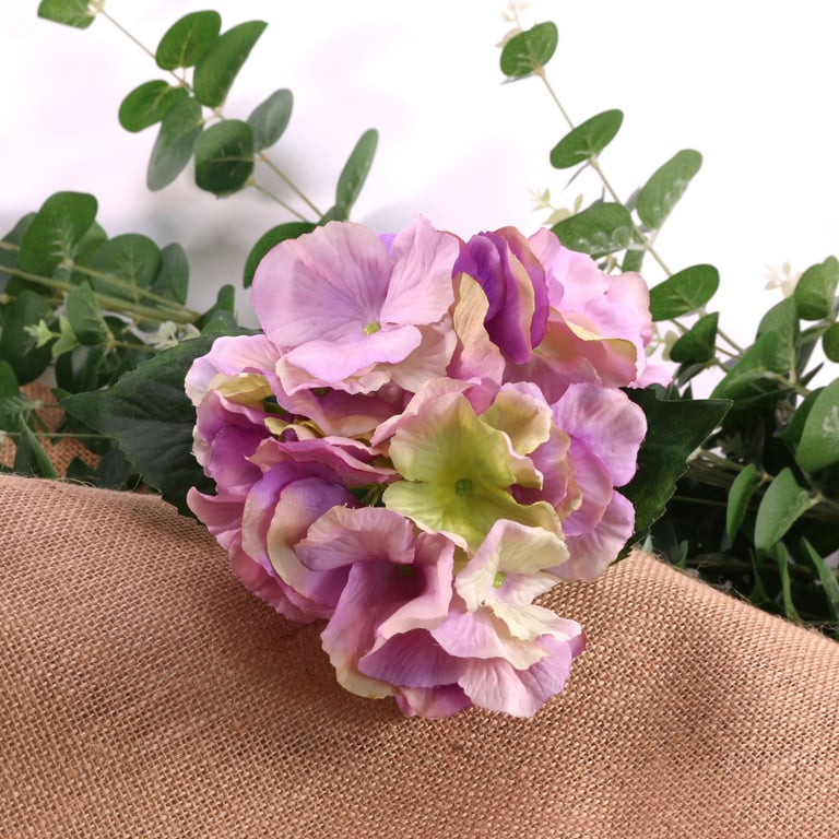 Mauve Hydrangea Floral Decoration Pick - Perfect Garden Tool for Home Decor
