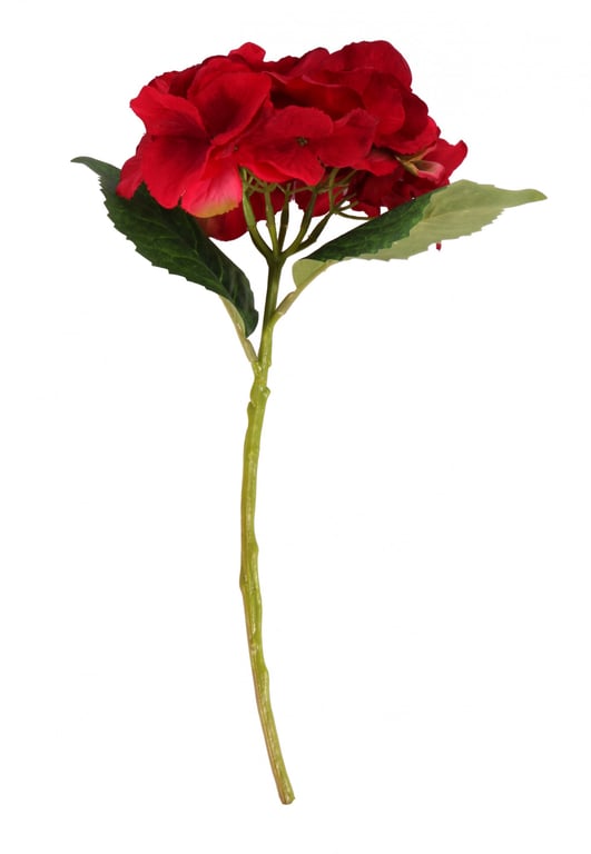 Red Hydrangea Floral Garden Decoration Pick