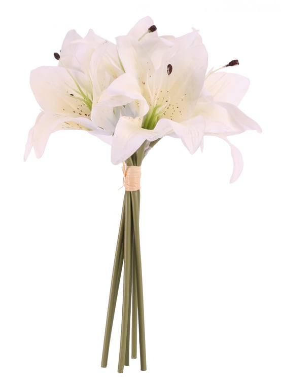 Cream Lily Bouquet - Timeless Floral Arrangement for Home Decor & Garden Decoration