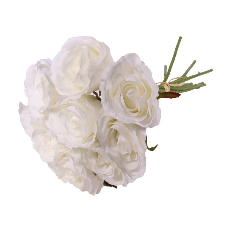 Ivory Rose Bundle - Elegant Home Decor Floral Arrangement