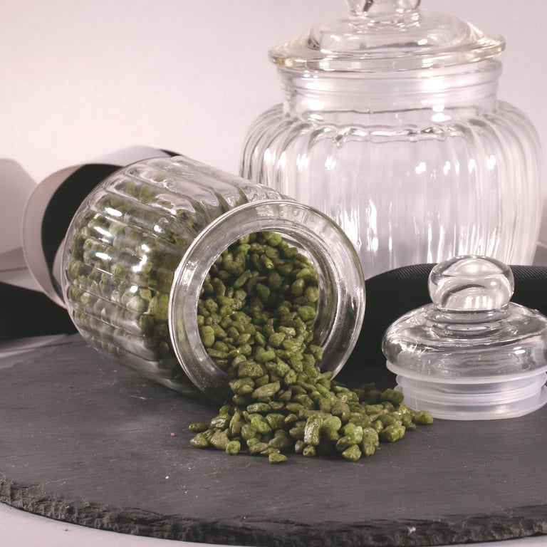 Moss Green Pebbles - 750 Gram, Perfect Home & Garden Decor Stones