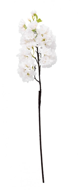 White Single Apple Blossom - Elegant Home Decor and Spring Decoration Floral Arrangement Ornament