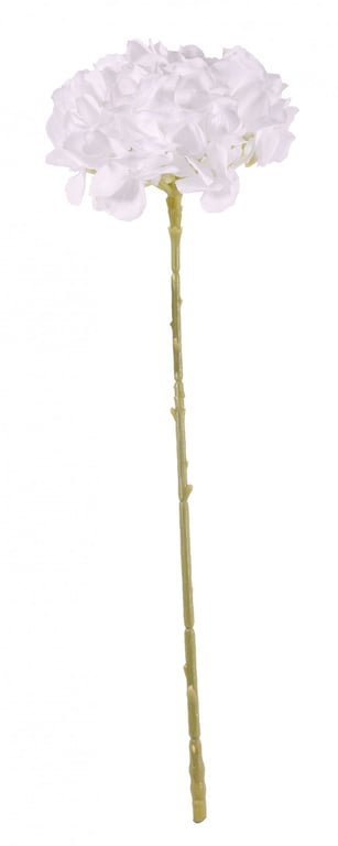 50cm Short Stem Single White Hydrangea - Perfect Home & Garden Decoration