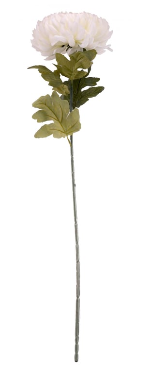Cream Chrysanthemum Flower 75cm - Large Home Decor Floral Centerpiece for Garden Decoration