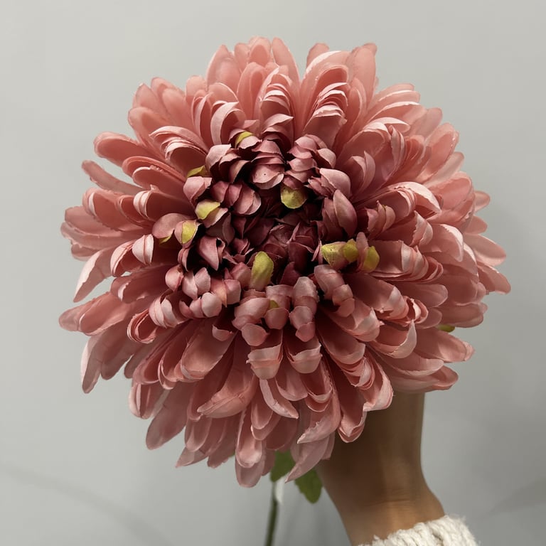 Large Pink Chrysanthemum Flower 75cm - Home Decor Floral Decoration