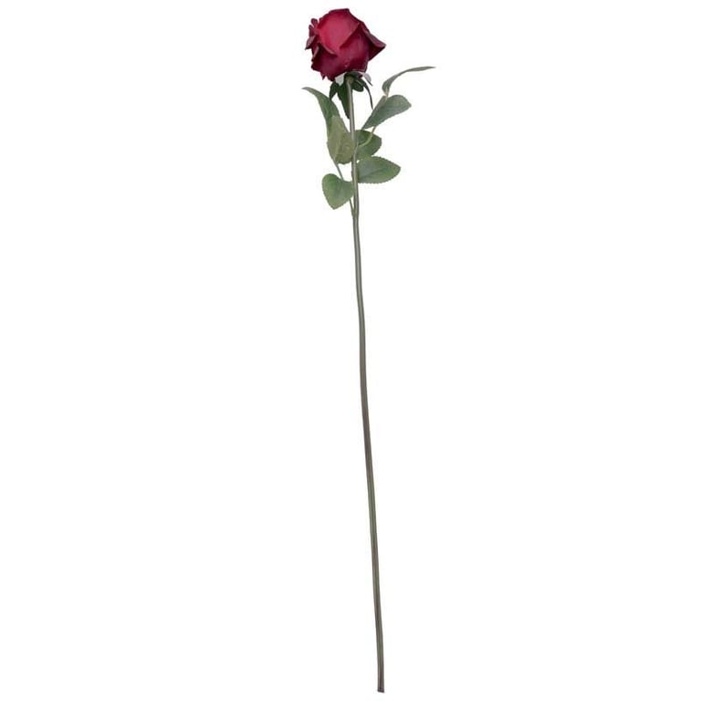 Arundel Rose Bud Bouquet - Burgundy Floral Arrangement for Home Decor and Garden Decoration