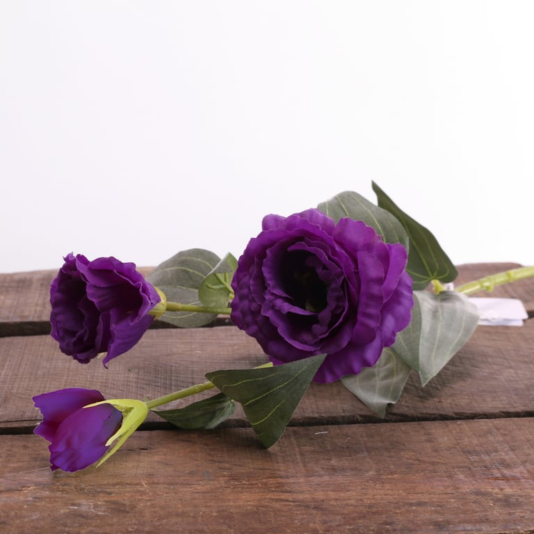 Purple Lisianthus Spray - Fresh Garden Flowers for Home Decor & Wedding Bouquets