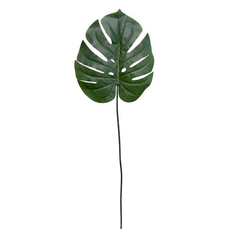 Real Touch Philo Leaf Green (XL) - Large Realistic Split Leaf Decor for Home & Garden Decoration
