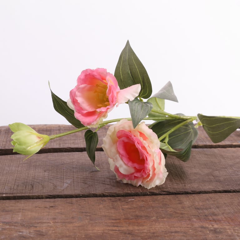 Pink Lisianthus Floral Spray - Romantic Wedding and Garden Bouquet