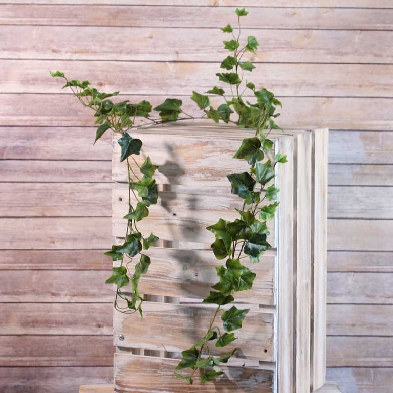 Sandringham Ivy Garland Green 180cm x98 Leaves - Beautiful Home Decor for Christmas and Holiday Season
