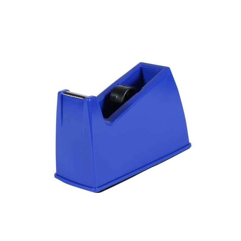 Blue Small Size Tape Dispenser - Compact Office Organizational Tool and Craft Supply Holder