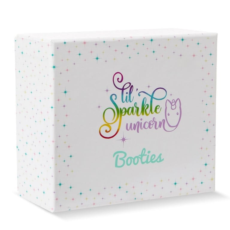 Lil Sparkle Unicorn Booties - Magical Pink Toddler Footwear with Sparkly Details