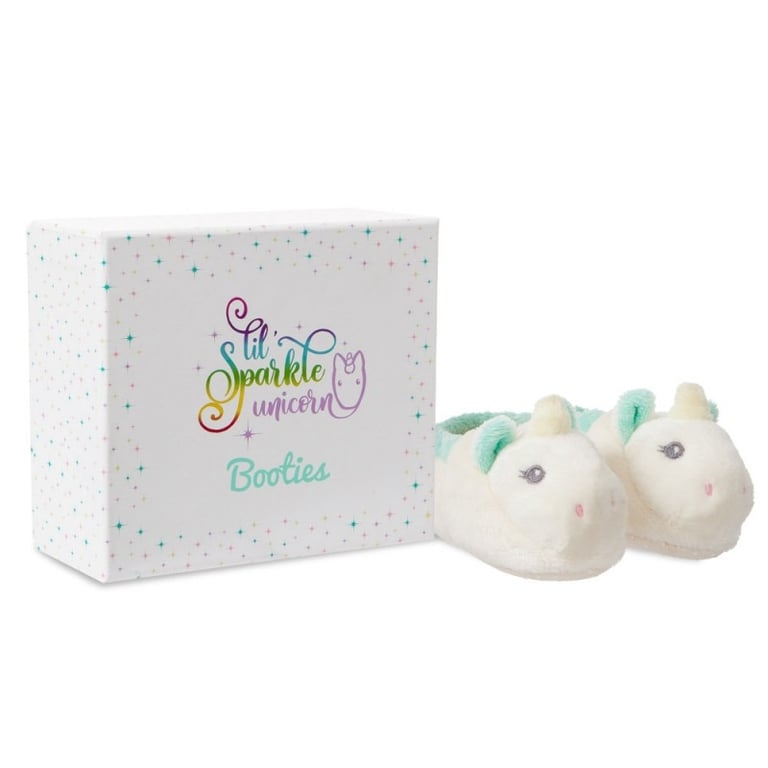Lil Sparkle Unicorn Booties - Magical Pink Toddler Footwear with Sparkly Details
