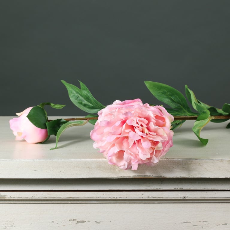Tintagel Spray Peony Pink - 70cm Tall Outdoor Garden Decoration