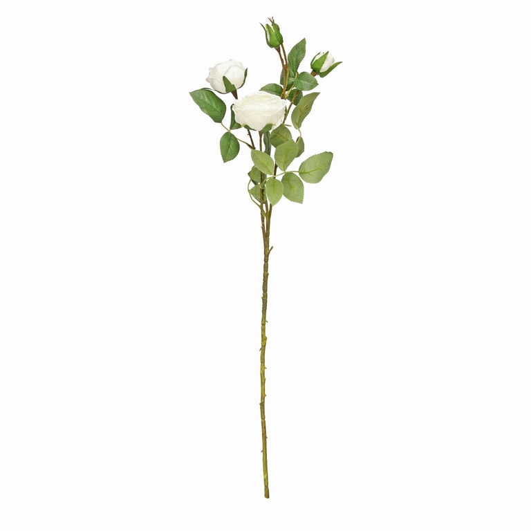Ivory Garden Peony Rose Floral Spray - Luxurious Home Decor Accent