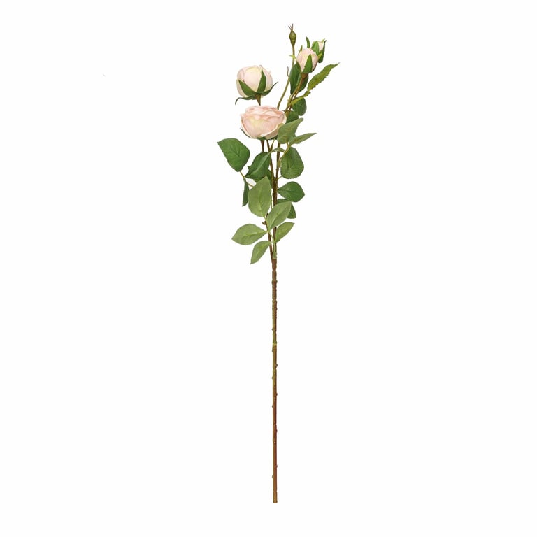 Peachy Pink Garden Peony Rose Spray Floral Wreath Home Decor Centerpiece