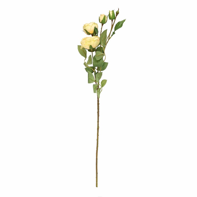 Yellow Peony Rose Garden Spray - Vibrant Outdoor Floral Decoration