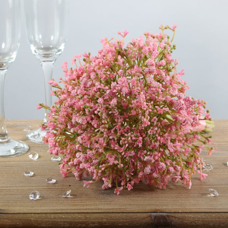 Pink Gypsophila Bouquet - Perfect Bridesmaid Flowers and Wedding Decorations
