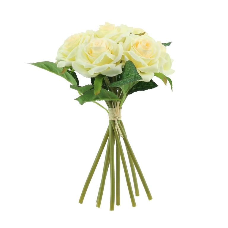 Cream Arundel Rose Bouquet - Elegant Home & Garden Floral Centerpiece