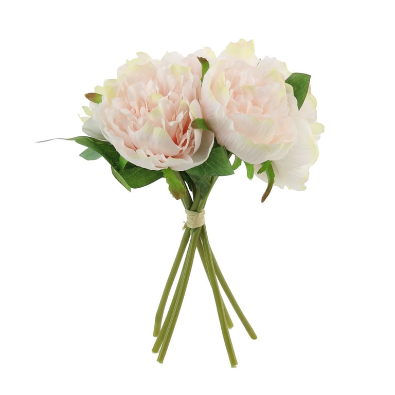 Light Pink Arundel Peony Bouquet - 28cm Spring Floral Centerpiece for Home Decor