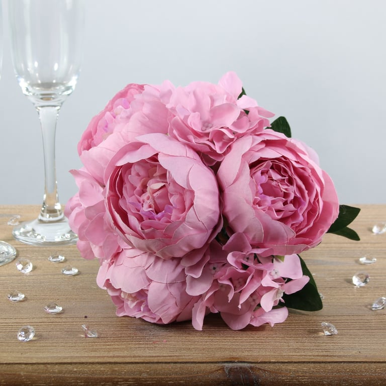 Dusky Pink Arundel Romance Bouquet - 28cm Wedding Floral Decoration