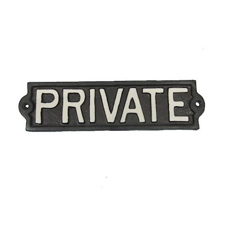 Personalized Private Garden Sign - Customizable Outdoor Nameplate for Home and Garden Decoration