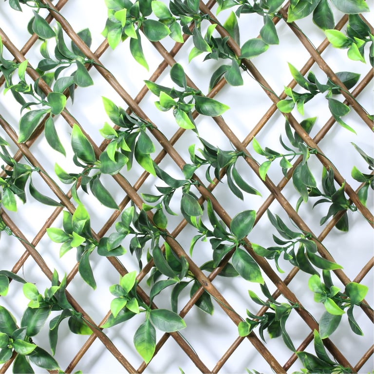 Exterior UV Resistant Expandable Garden Trellis - Adjustable Weatherproof Outdoor Plant Support and Privacy Screen