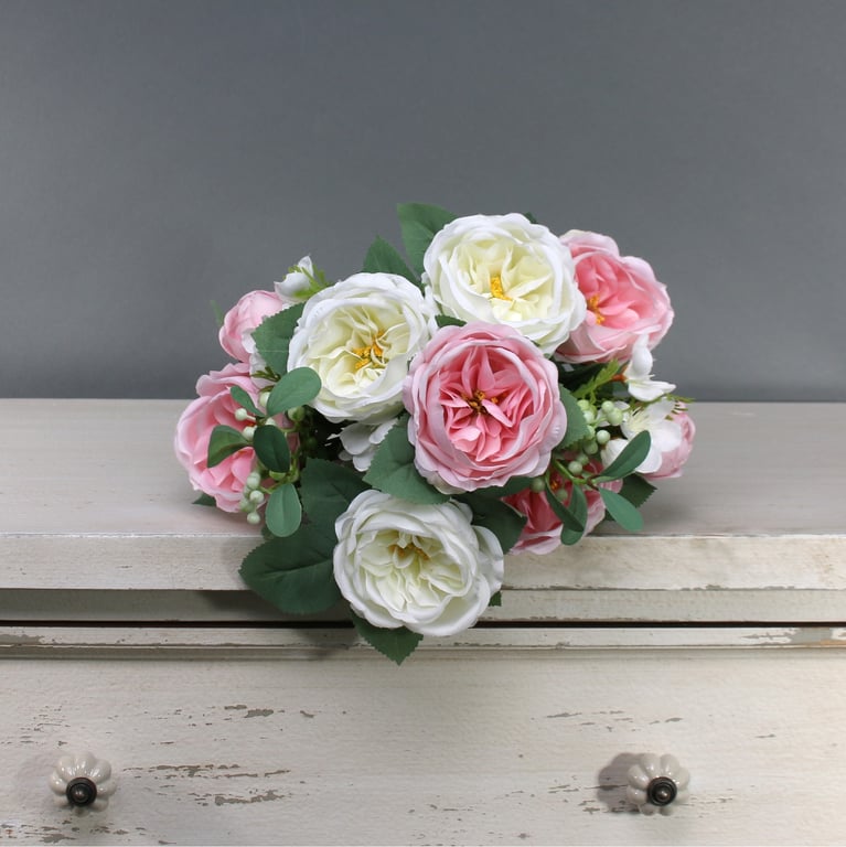 Tintagel Vintage English Rose Bush - Light Pink Flowering Shrub for Home and Garden Decoration