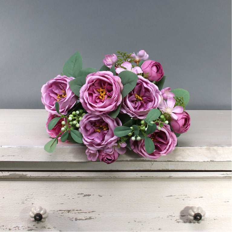 Tintagel Vintage English Rose Bush - Purple Bloomed Garden Plant