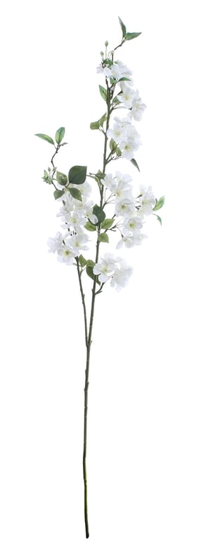 Luxury White Cherry Blossom Spray (127cm) - Elegant Home Fragrance