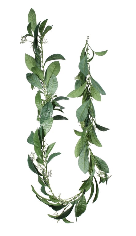 Croton Garland - 1.8m Indoor Tropical Plant with Decorative Foliage and Green Leaves for Home Garden Decoration