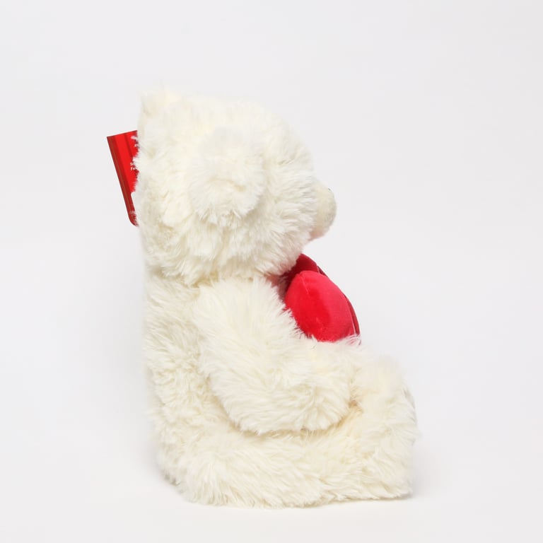 Cream Snuggles 25cm Soft Cuddly Huggable Bear with Heart