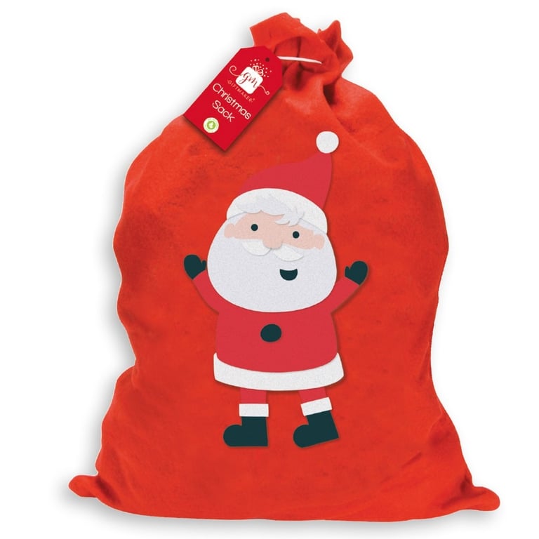 Basic Santa Sack - Reusable Holiday Gift Bag for Festive Storage and Christmas Present Giving