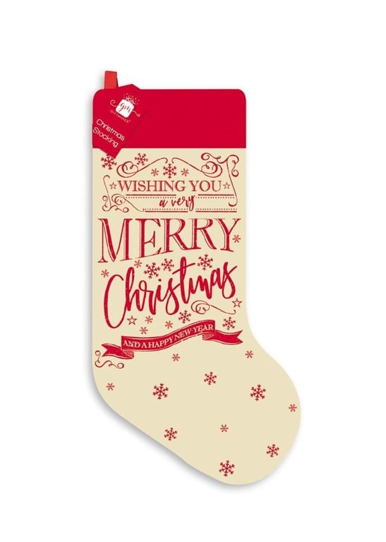 Printed Knit Festive Christmas Stockings - Home Decor Holiday Accessory