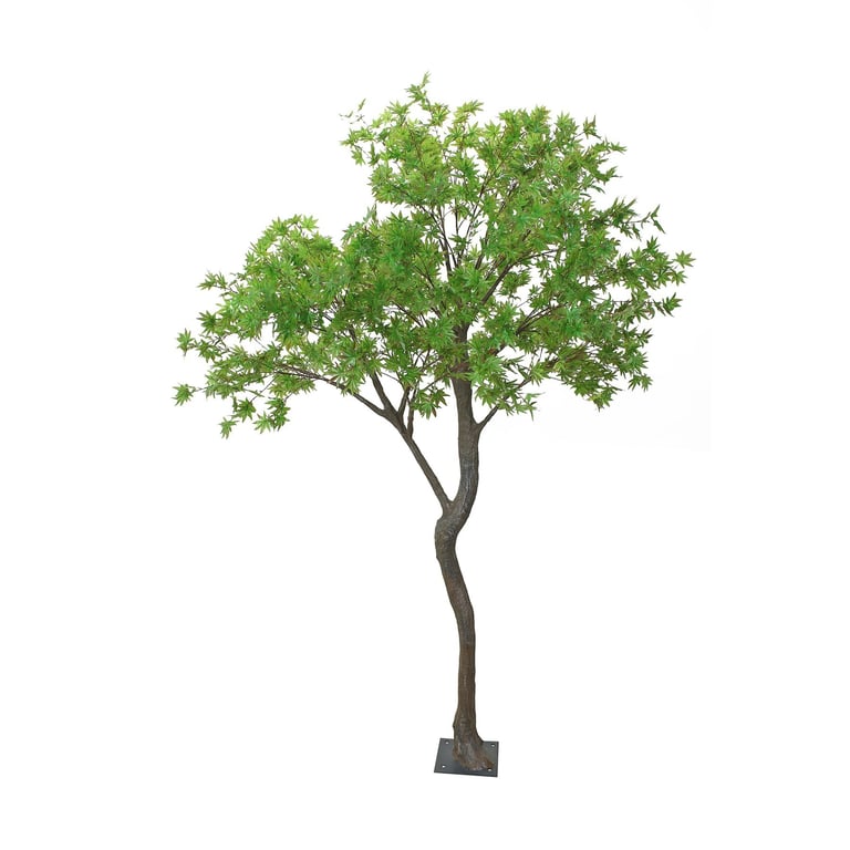 Artificial Japanese Acer Tree - 2.7m Tall Green Indoor Plant Decoration