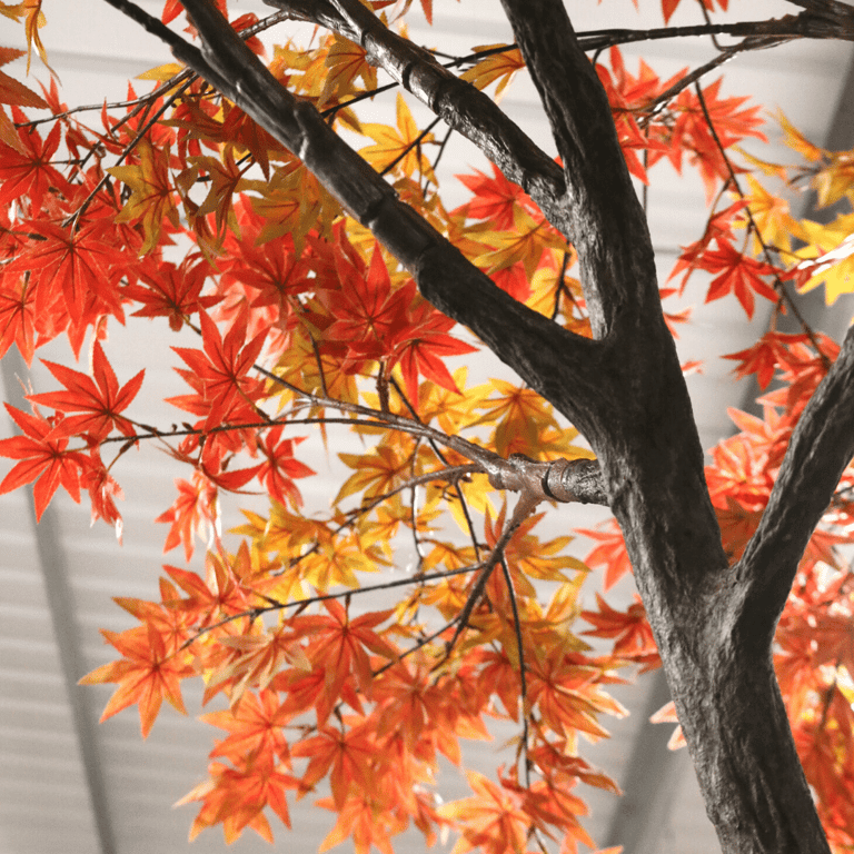 Artificial Red Japanese Acer Tree (2.7m) - Durable Indoor Home Garden Decor for Fall Season Decoration