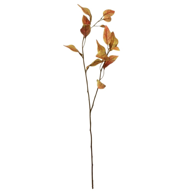 Glamis Eucalyptus Leaves Gold Brown Artificial Wall Hanging Decor 76cm