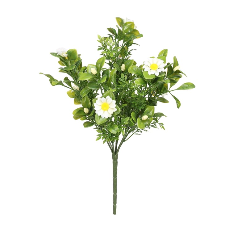 Everlast Daisy Plant - UV Exterior Weatherproof Flowers for Outdoor Garden Decoration, 34cm, Durable and Long-Lasting.
