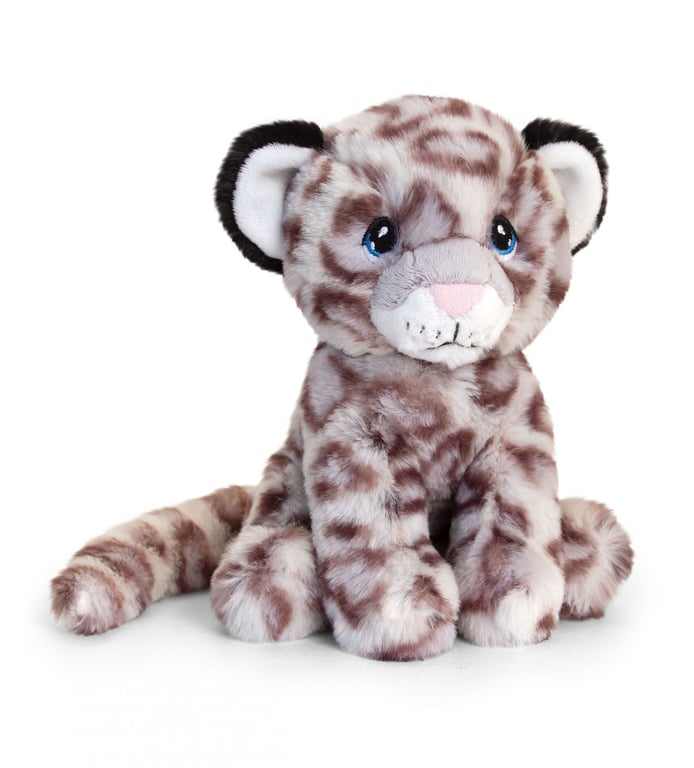 Keeleco Snow Leopard 18cm Home Decor Throw Pillow with Animal Print Design