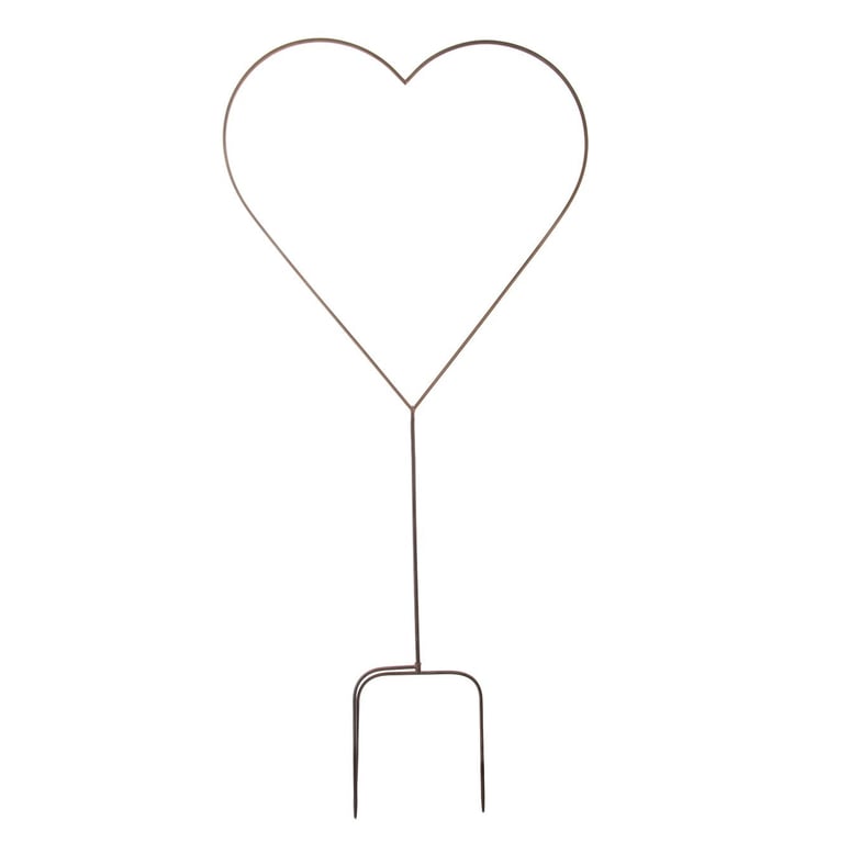 Metal Heart Stake - Garden Decorative Metal Plant Markers for Outdoor Home Decor and Wedding Centerpieces
