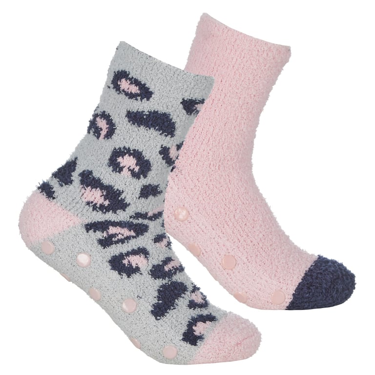 Ladies 2 Pack Cosy Sock Set - Warm and Cozy Winter Footwear for Home