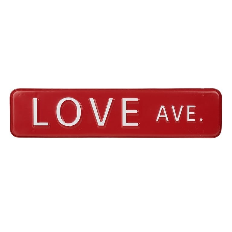 Love Ave Metal Sign - Rustic Home Decor Outdoor Garden Wall Art Sign