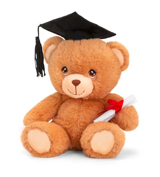 15cm Keeleco Soft Graduation Bear - Cuddly Gift Toy for Commemoration